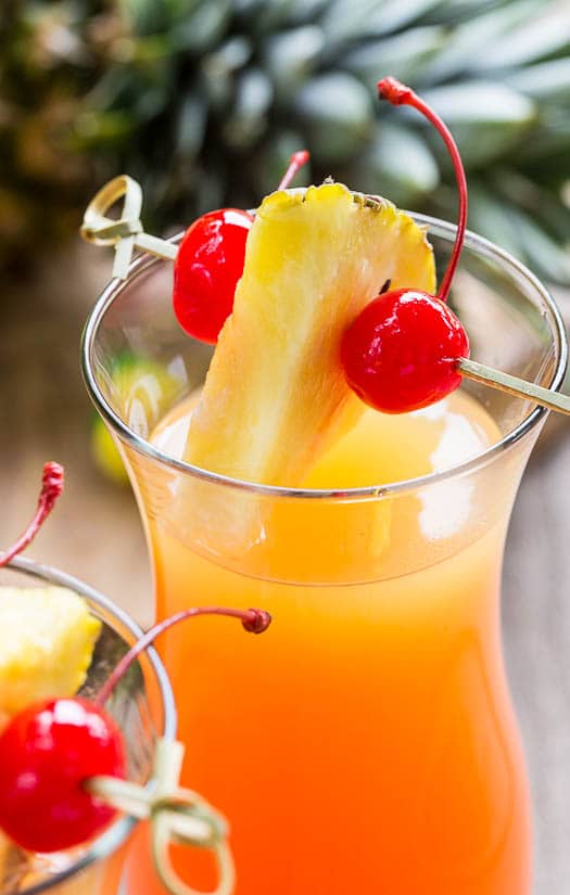 Pineapple Upside Down Cocktail