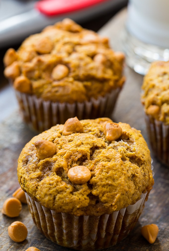 Homemade Pumpkin Butterscotch Muffins