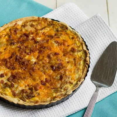 Carmelized Onion and Bacon Quiche