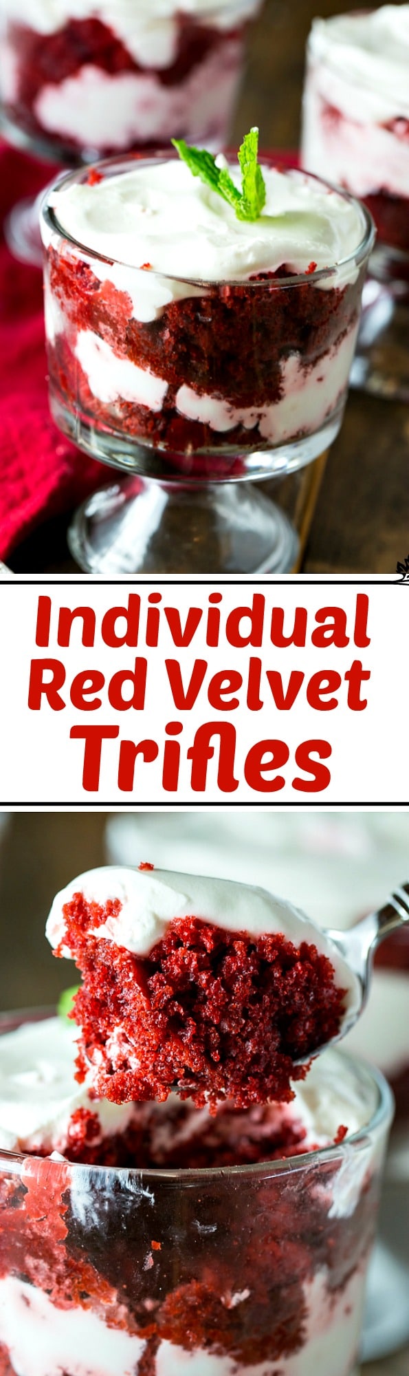 Individual Red Velvet Trifles