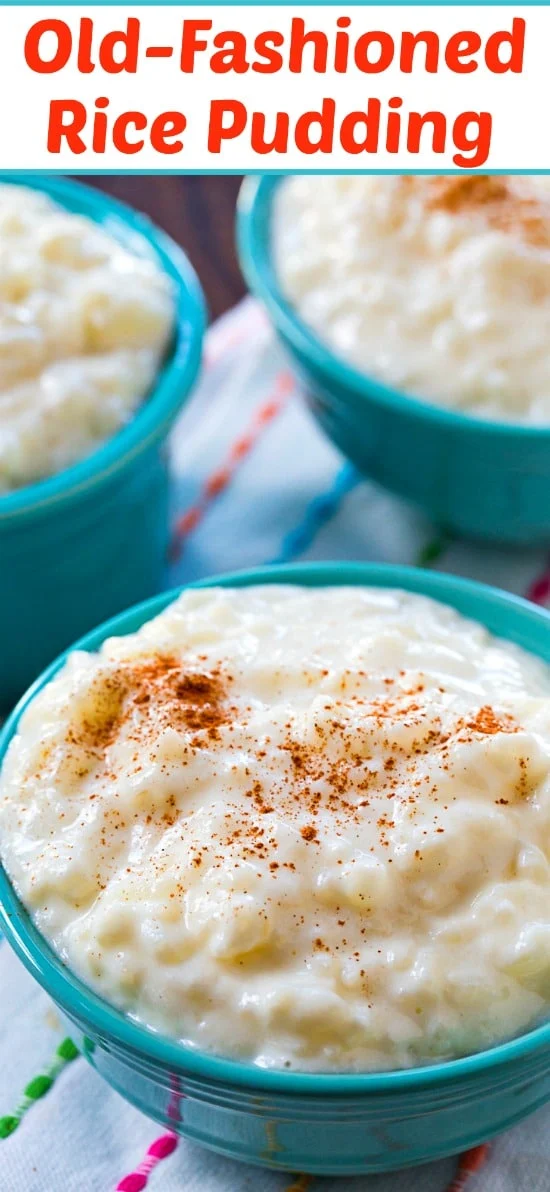 Old-Fashioned Rice Pudding #dessert #easyrecipe #rice