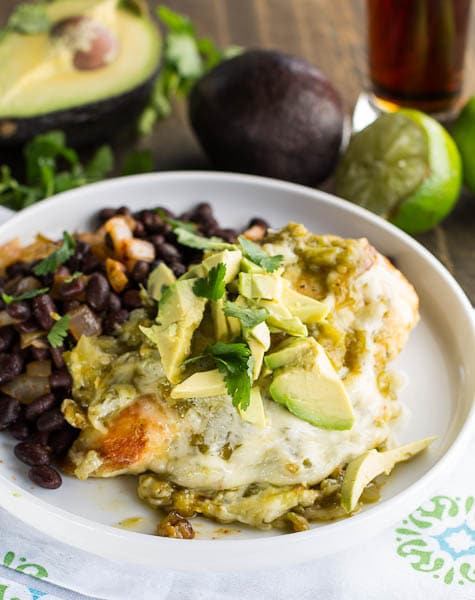 Salsa Verde Chicken with Black Beans