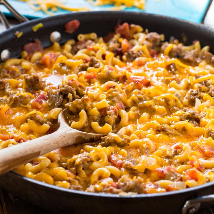 Stovetop Sausage Mac and Cheese- ready in under 30 minutes. Only 1 pot needed!