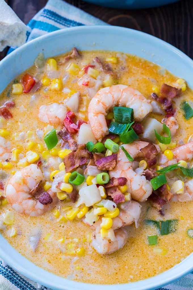 Cajun Shrimp and Corn Chowder