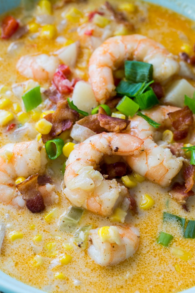 Cajun Shrimp and Corn Chowder