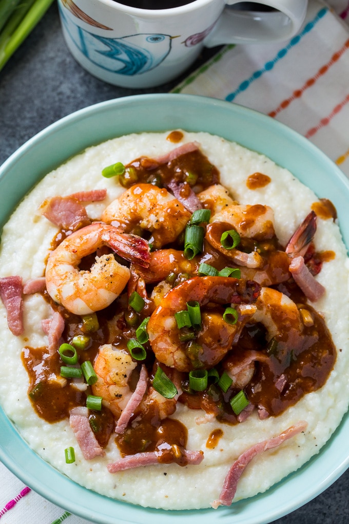 Shrimp and Grits with Red-Eye Gravy