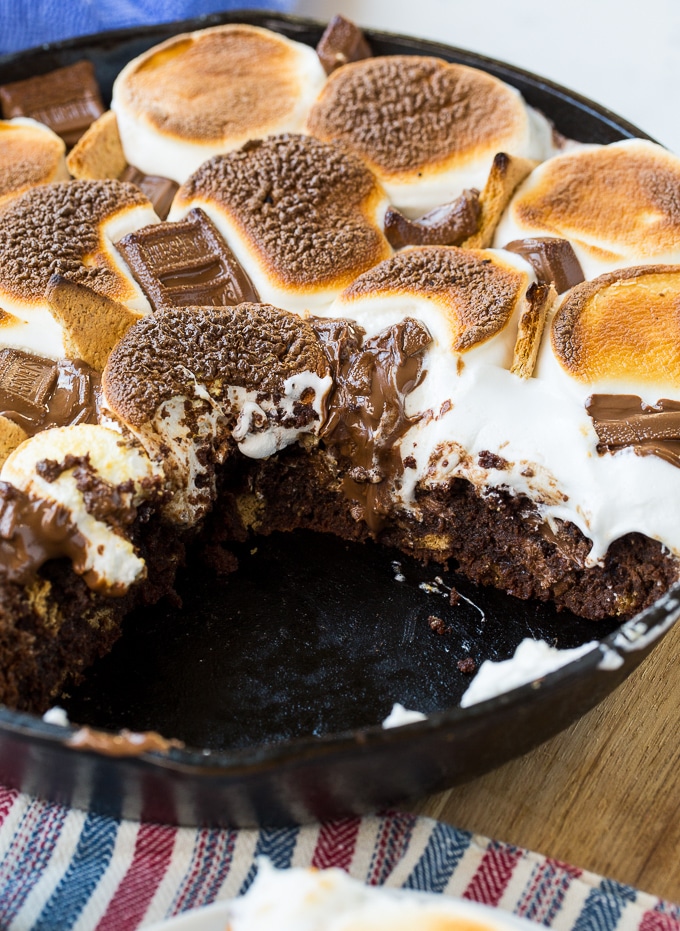 S'mores Skillet Brownie
