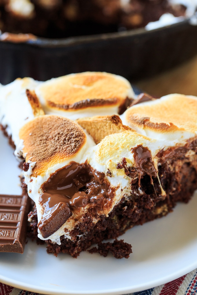 S'mores Skillet Brownie