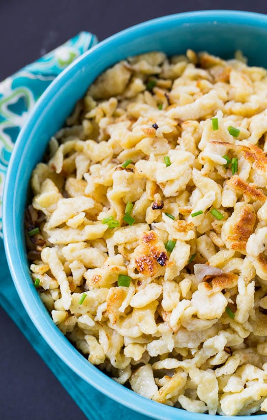 Homemade Spaetzle - delicious and inexpensive comfort food. So easy to make too!