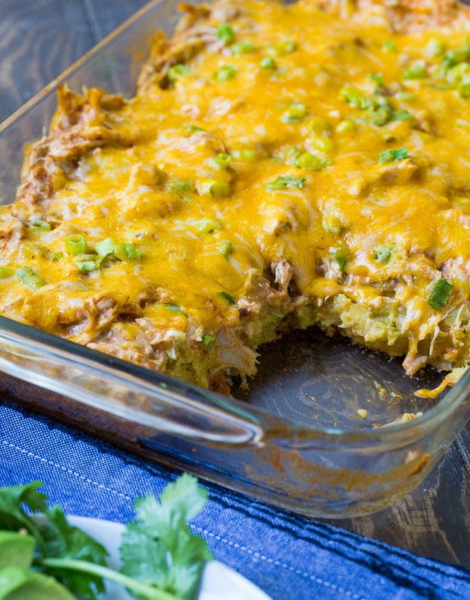 Spicy Chicken Tamale Casserole