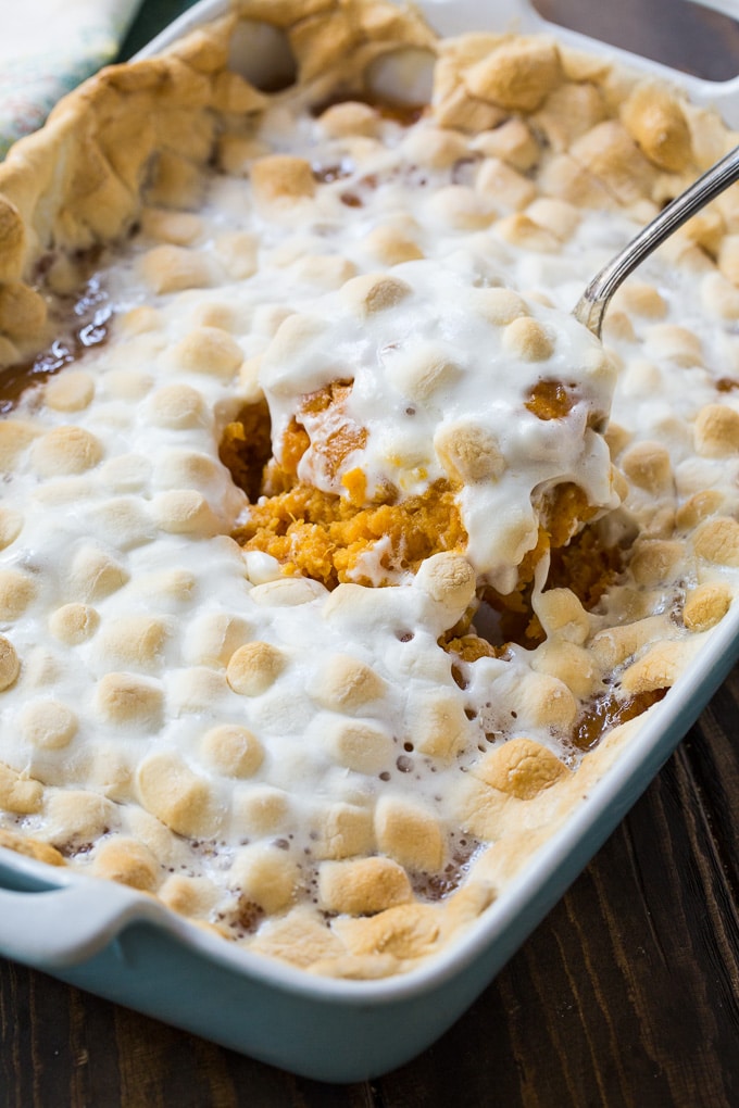 Sweet Potato Casserole with Marshmallows
