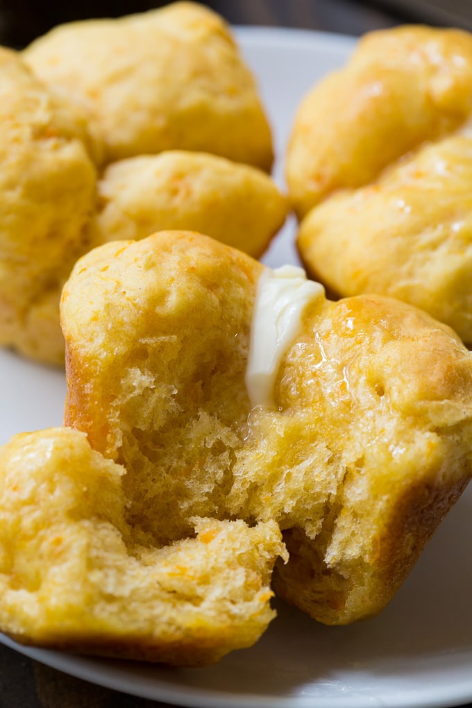 Sweet Potato Cloverleaf Rolls