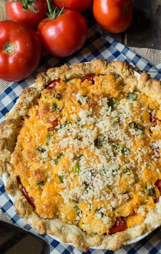 Savory Tomato Pie Recipe- a southern favorite