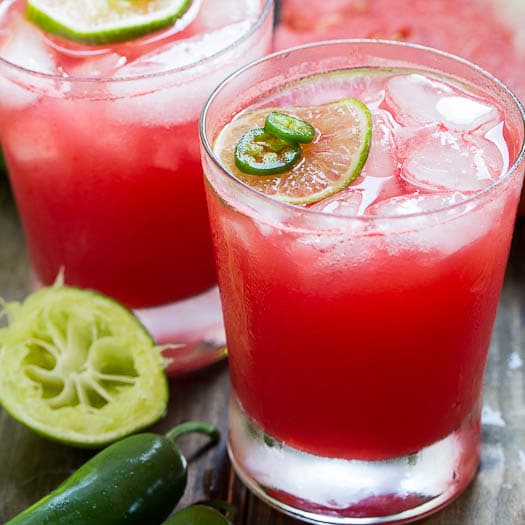 Jalapeno Watermelon Margaritas