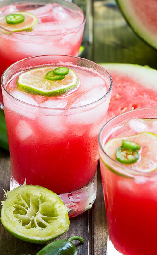 Jalapeno Watermelon Margaritas