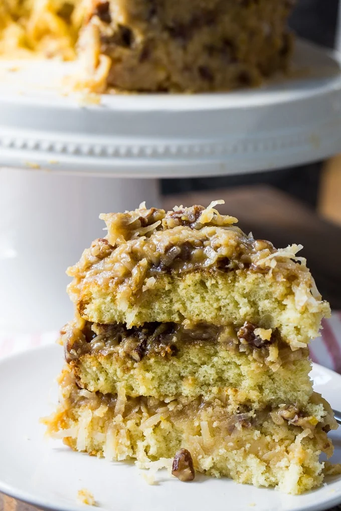 White German Chocolate Cake