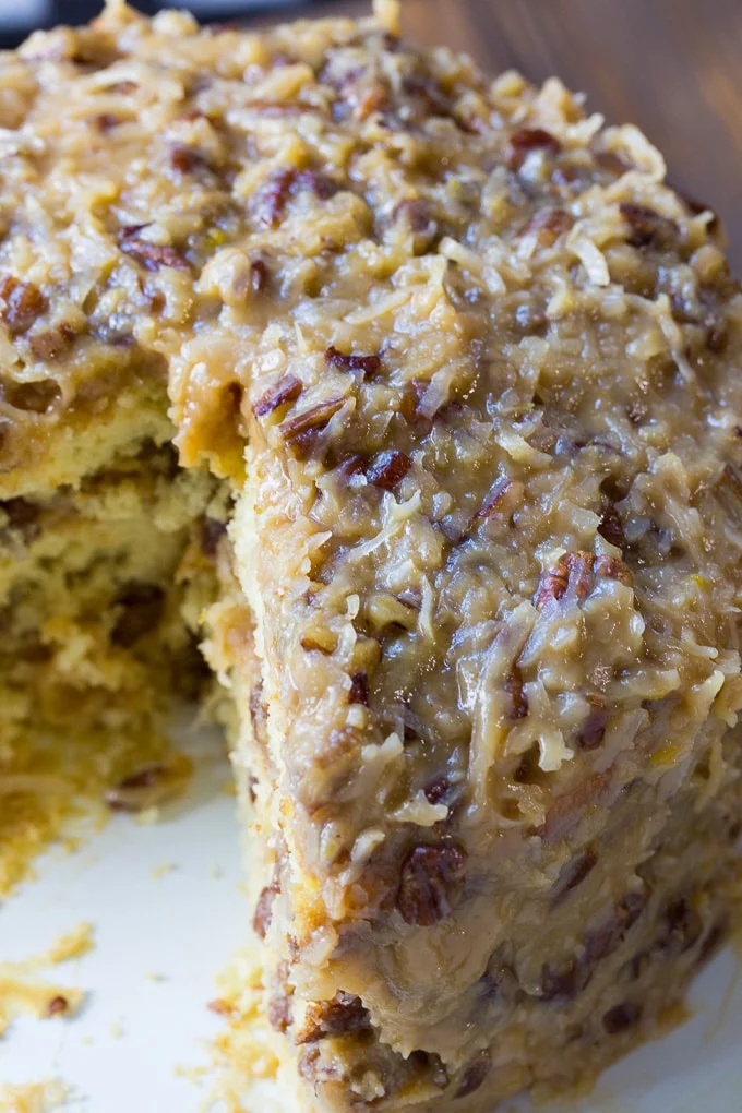 White German Chocolate Cake