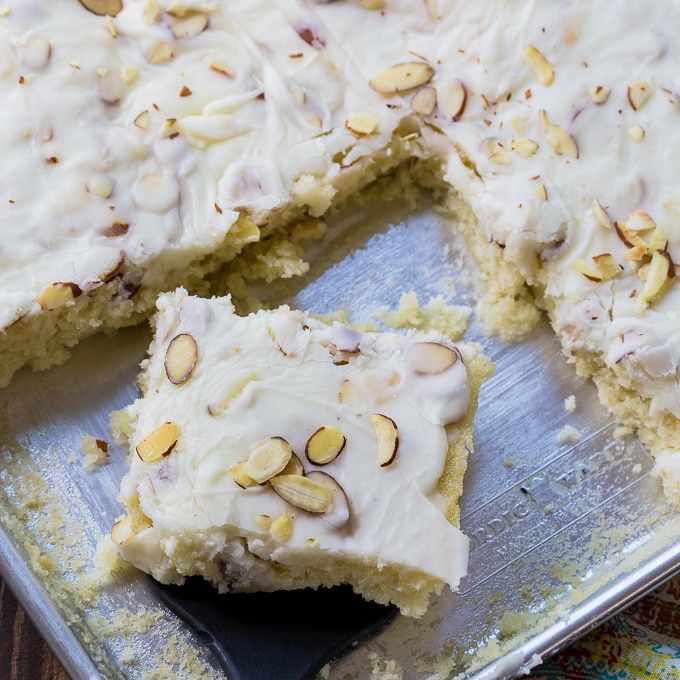 White Texas Sheet Cake