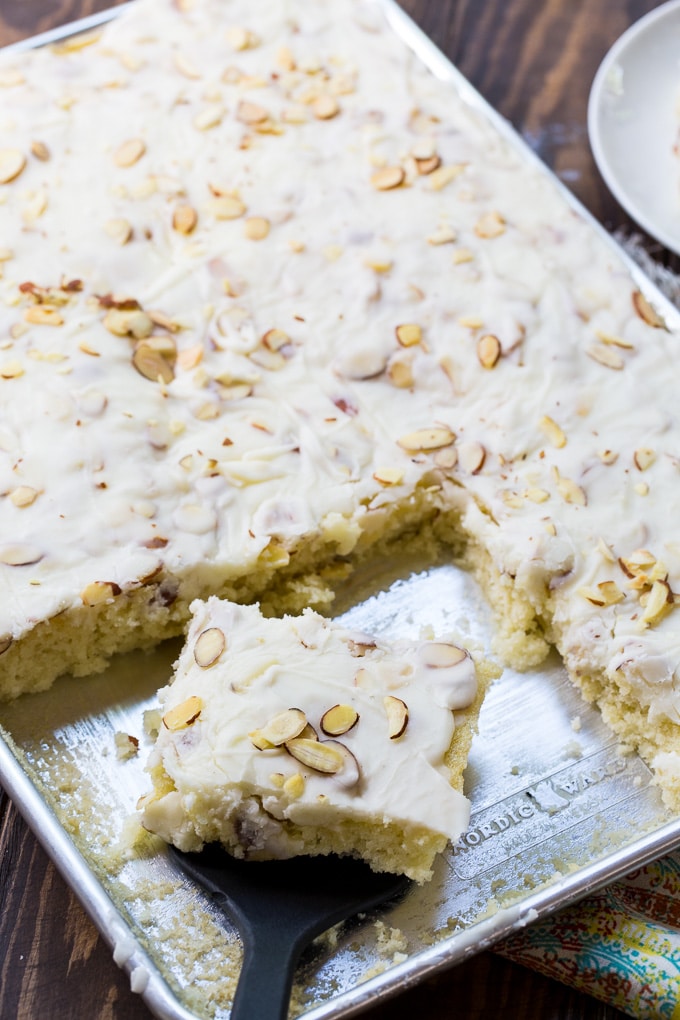 White Texas Sheet Cake recipe