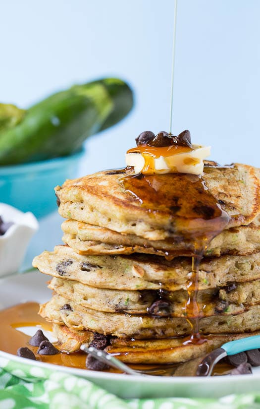 Chocolate Chip Zucchini Bread Pancakes