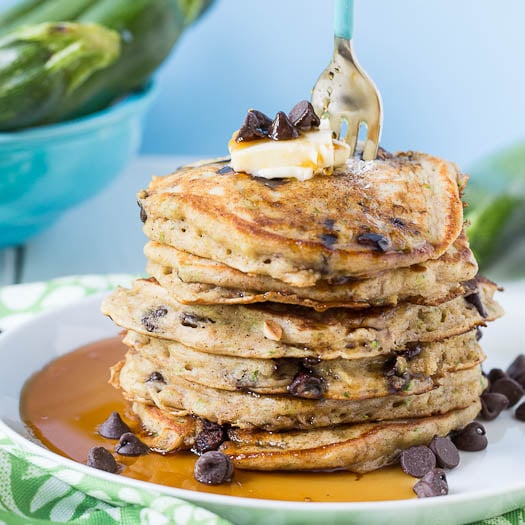 Chocolate Chip Zucchini Bread Pancakes